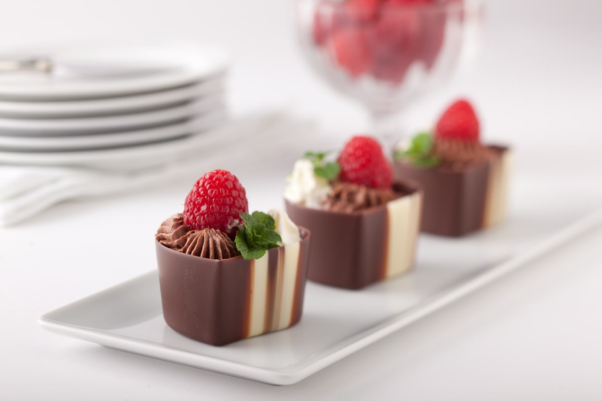 Chocolate mousse platter