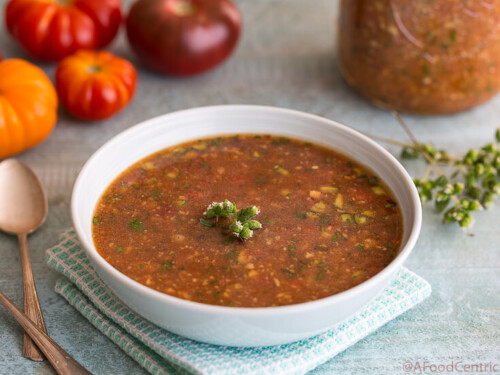 gazpacho tomato soup | AFoodCentricLife.com