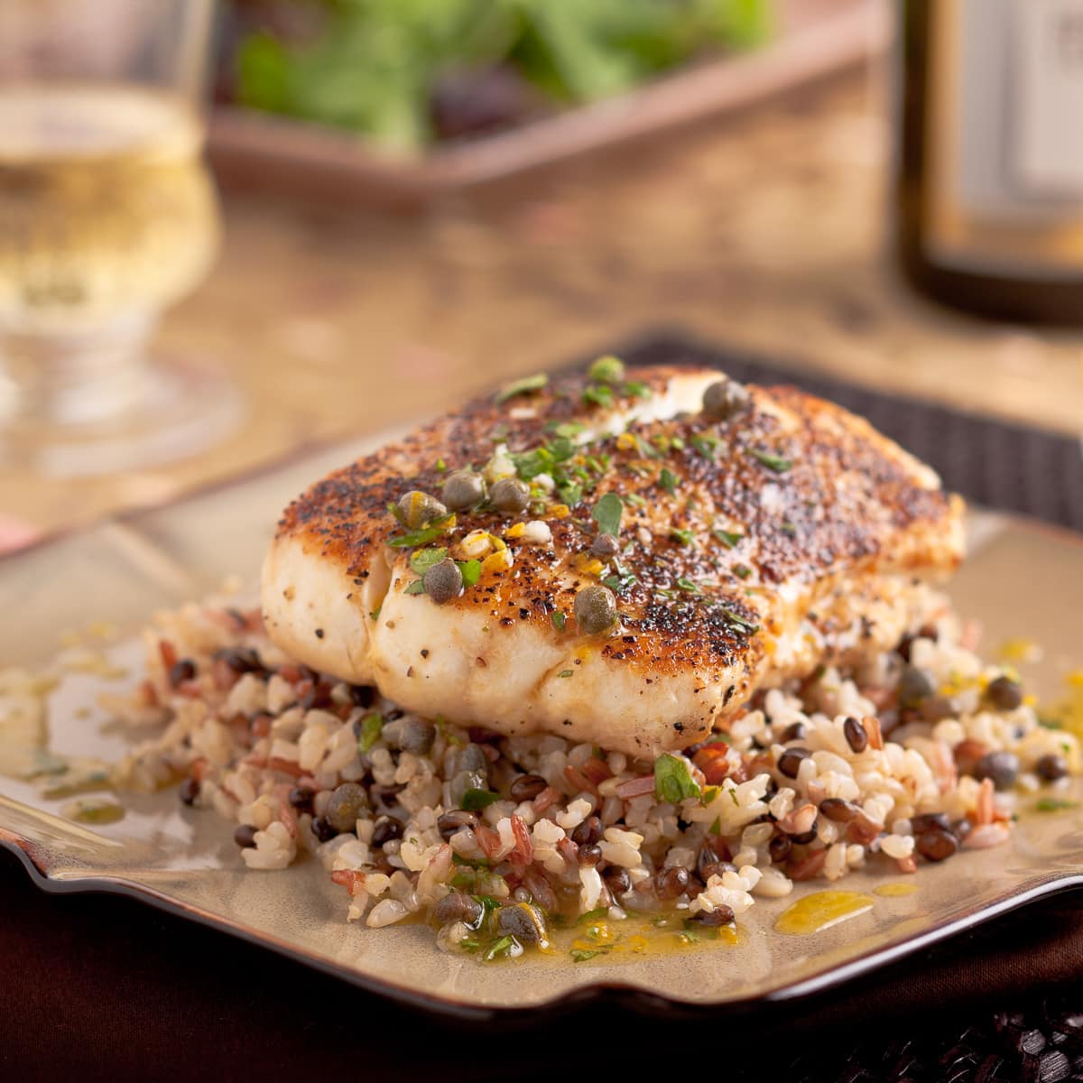 Pan Roasted Halibut with Lemon Caper Vinaigrette A Foodcentric Life