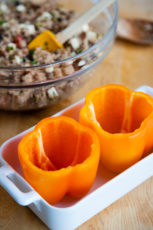 turkey quinoa stuffed peppers|AFoodCentricLife.com