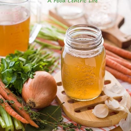 Homemade Vegetable Broth| A FoodCentricLife.com