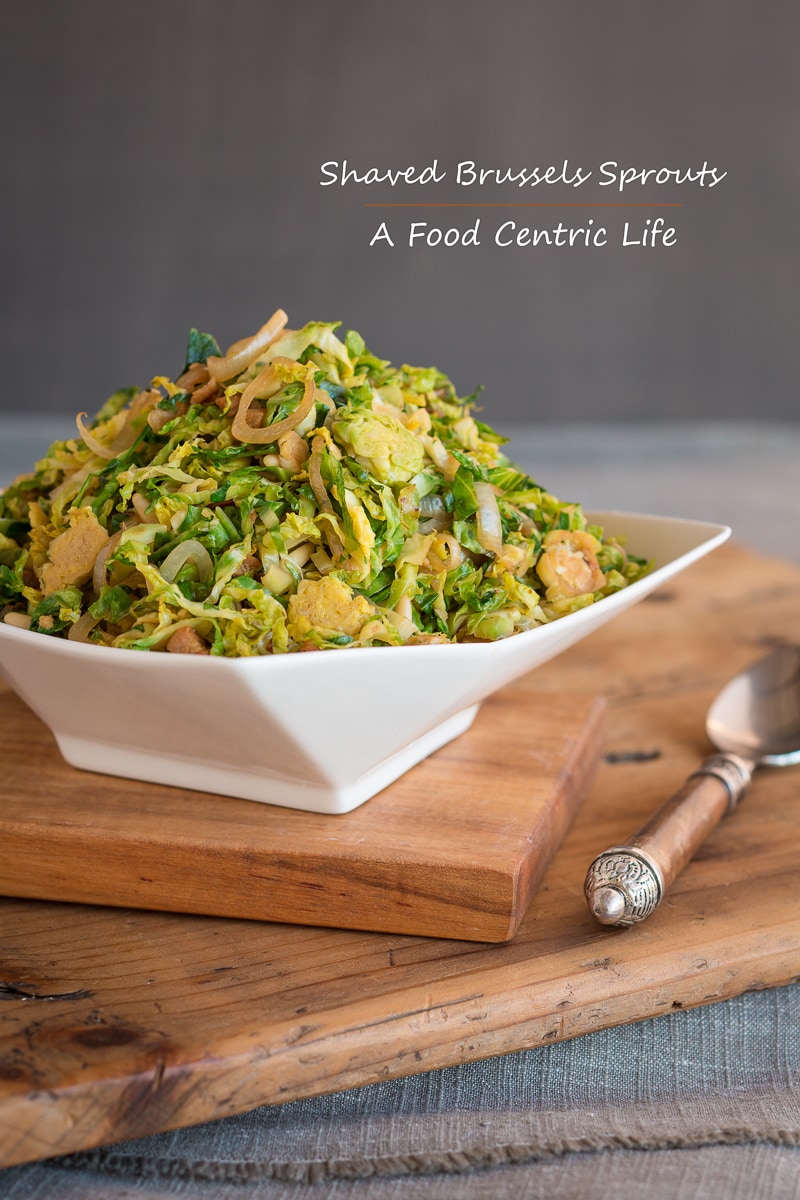 Shaved Brussels Sprout salad