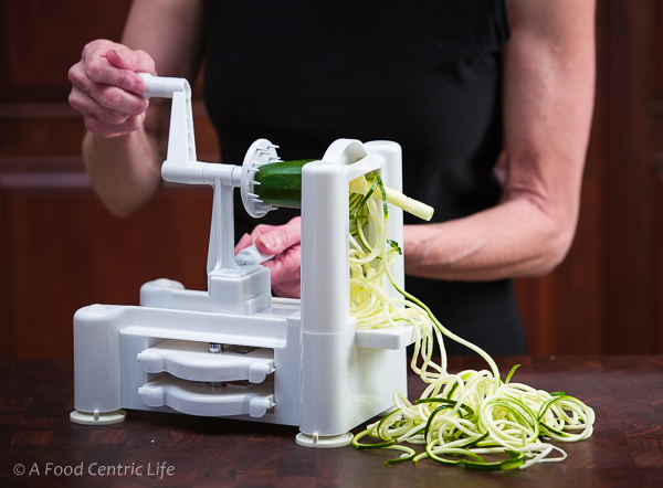 Making zucchini noodles