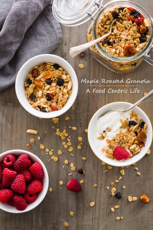Maple granola | A FoodCentricLife.com