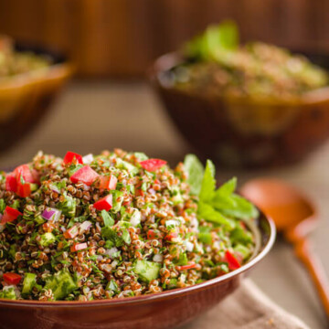 quinoa tabouleh salad | AFoodCentricLife.com