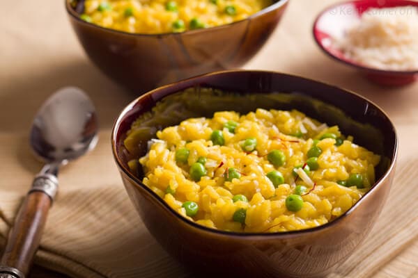 risotto milanese with saffron | afoodcentriclife.com