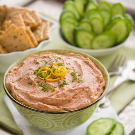 Easy smoked salmon dip | AFoodCentricLife.com