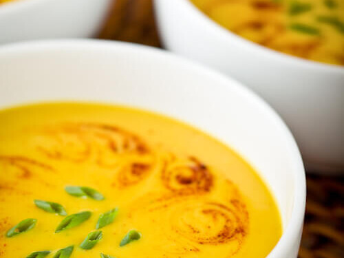 Butternut Apple Soup|AFoodCentricLife.com