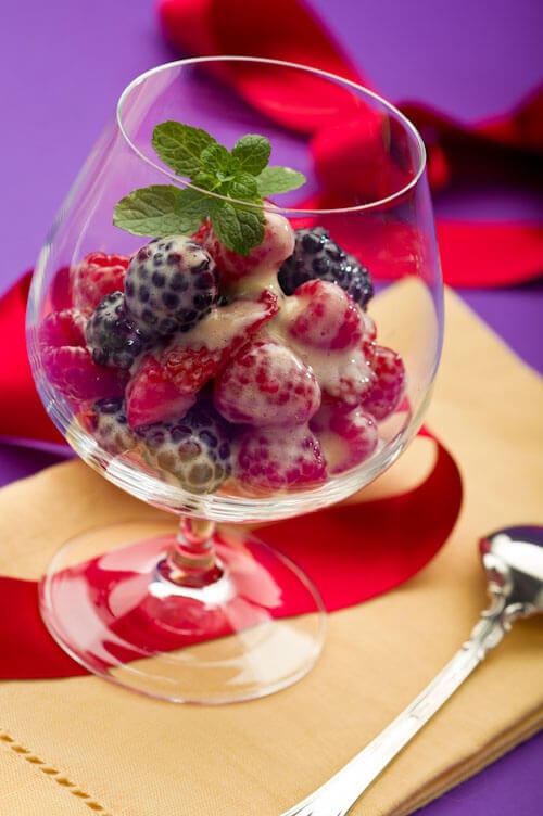 sabayon dessert sauce with berries | afoodcentriclife.com