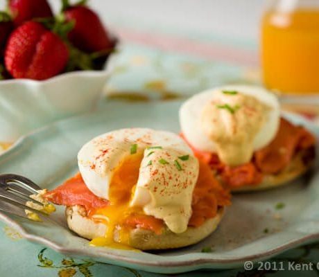 Smoked Salmon Eggs Benedict | AFoodCentricLife.com