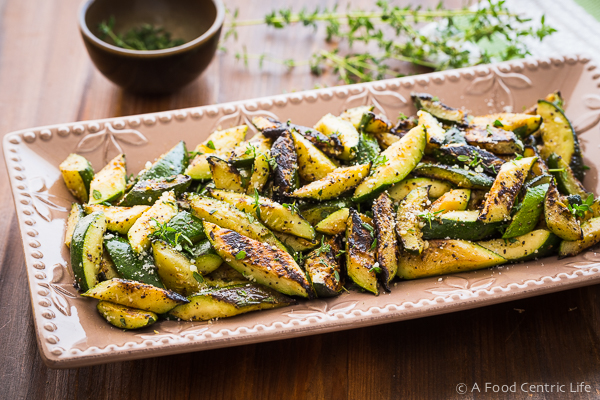 Grilled Zucchini | AFoodCentricLife.com