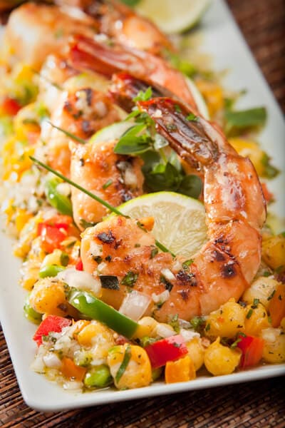 jalapeno mint grilled shrimp | AFoodCentricLife.com