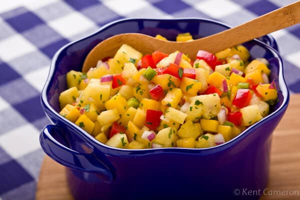 Pineapple Mango Salsa | AFoodCentricLife.com