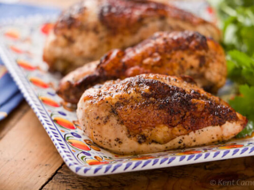 Crispy roast chicken breast | afoodcentriclife.com