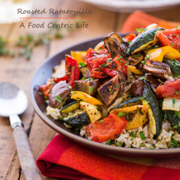 roasted vegetable ratatouille | AFoodCentricLife.com