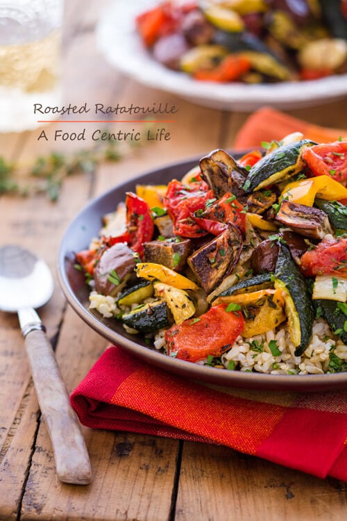 roasted vegetable ratatouille | AFoodCentricLife.com