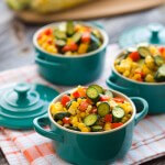 mixed vegetables in little pots | afoodcentriclife.com