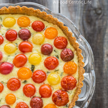 cherry tomato tart | AFoodCentricLife.com