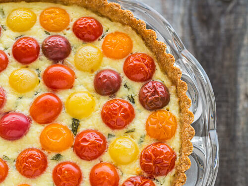 cherry tomato tart | AFoodCentricLife.com