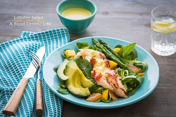 Lobster Avocado Salad | AFoodCentricLife.com