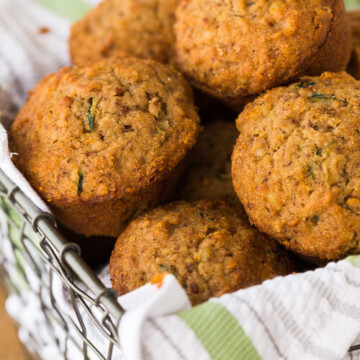 Zucchini Applesauce Muffins | AFoodCentricLife.com