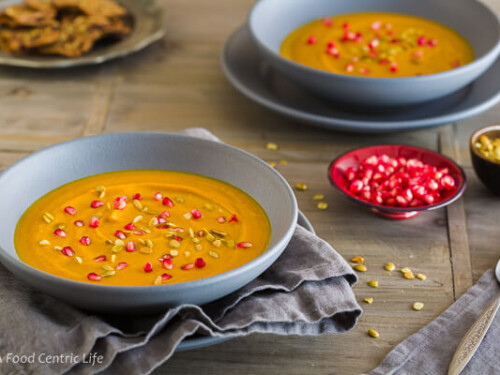Curried Butternut Carrot Soup|AFoodCentricLife.com
