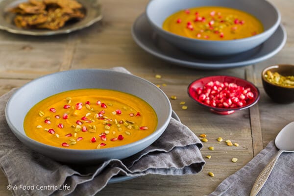 Curried Butternut Carrot Soup | AFoodCentricLife.com