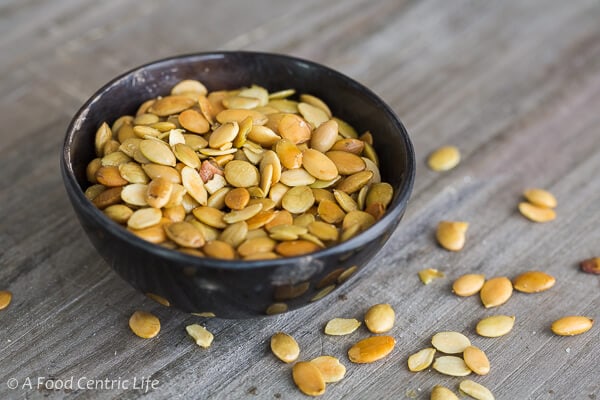 toased pumpkin seeds | AFoodCentricLife.com