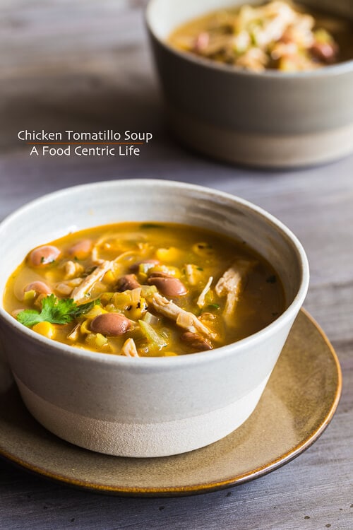 Chicken Tomatillo Soup | AFoodCentricLife.com