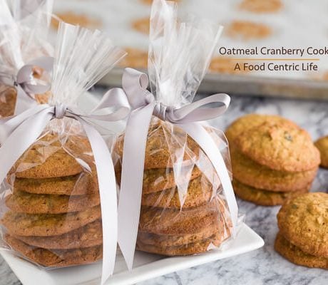 Oatmeal Cranberry Cookies | AFoodCentricLife.com