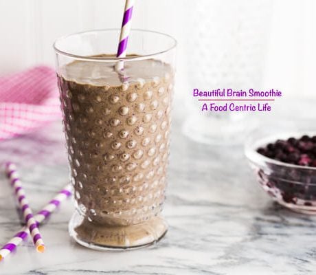 Blueberry Brain Smoothie | AFoodCentricLife.com