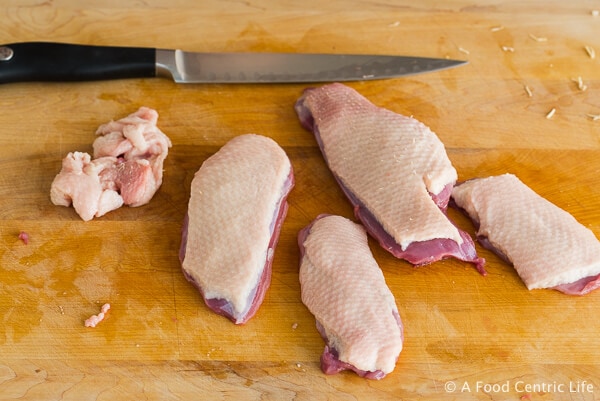 How to Trim Duck Breast|AFoodCentricLife.com
