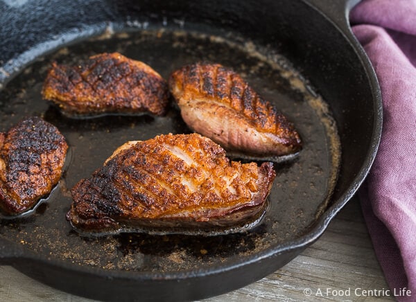 Crispy Seared Duck Breast|AFoodCentricLife.com