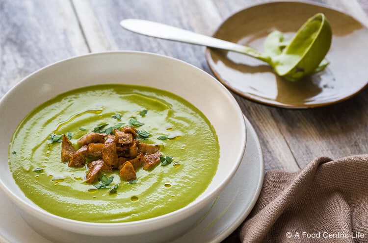 Cream of Broccoli and Sausage Soup | AFoodCentricLife.com