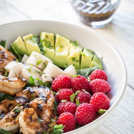 Grilled Shrimp and Avocado Salad | AFoodCentricLife.com
