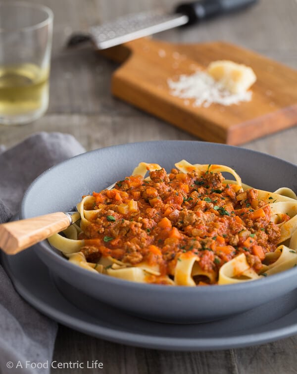 Bison Bolognese Meat Sauce | AFoodCentricLife.com