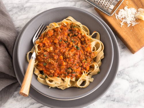 Bison Bolognese Meat SauceAFoodCentricLife.com