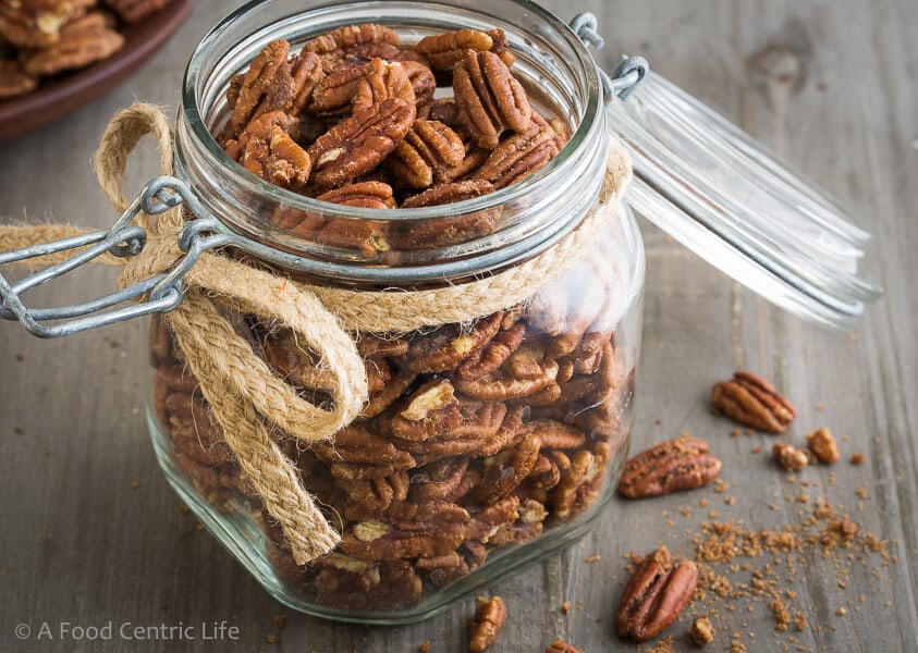 maple glazed pecans|AFoodCentricLife.com