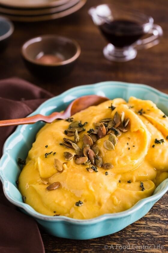 pumpkin mashed potatoes | AFoodCentricLife.com