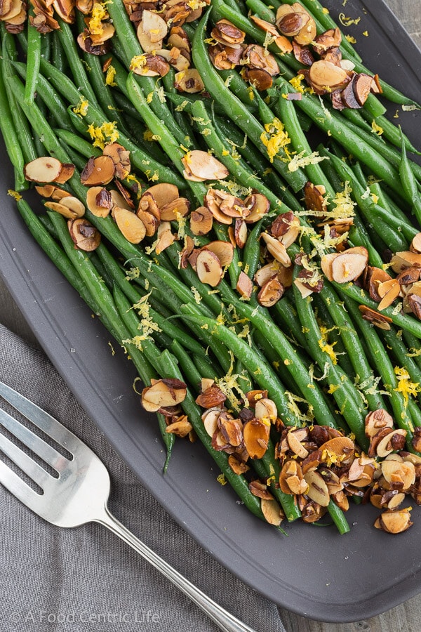 Green beans almondine | AFoodCentricLife.com