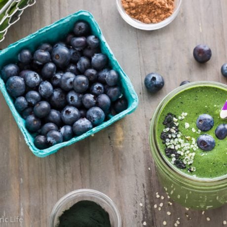 Superfood Blueberry Green Smoothie | AFoodCentricLife.com