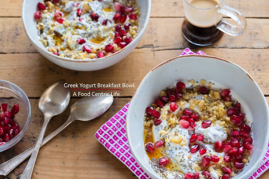 Greek Yogurt Breakfast Bowl | AFoodCentricLife.com