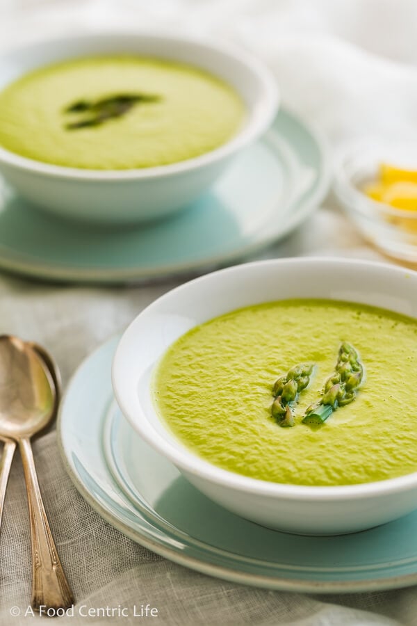 creamy asparagus sop|AFoodCentricLife.com