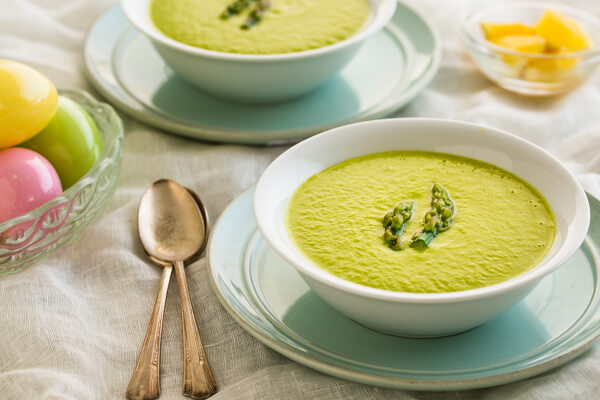 cream of asparagus soup | AFoodCentricLife.com