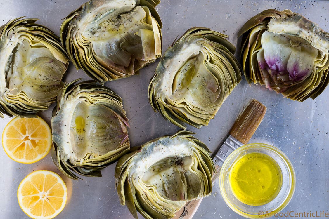 grilled artichokes|AFoodCentricLife.com