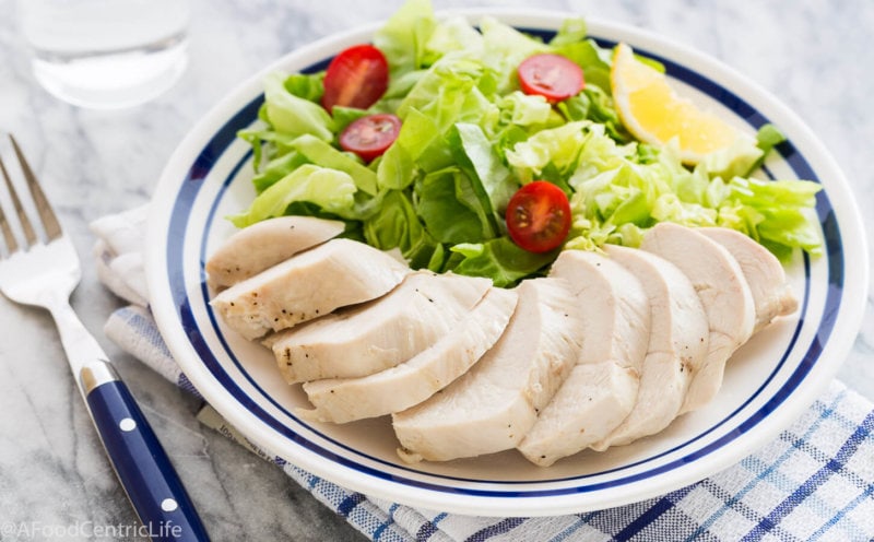 how to poach chicken breasts | AFoodCentricLife.com