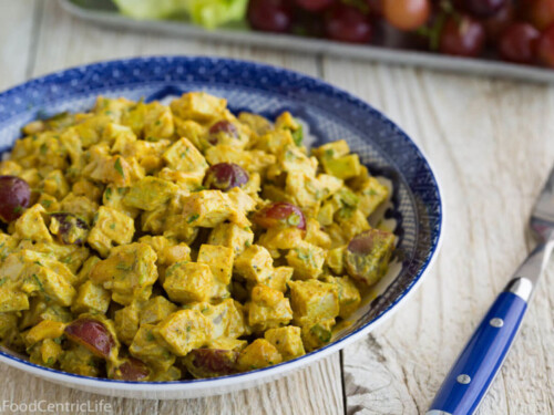curried chicken salad | AFoodCentricLife.com