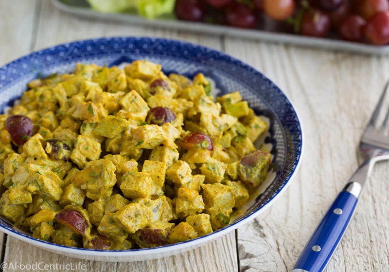 curried chicken salad | AFoodCentricLife.com