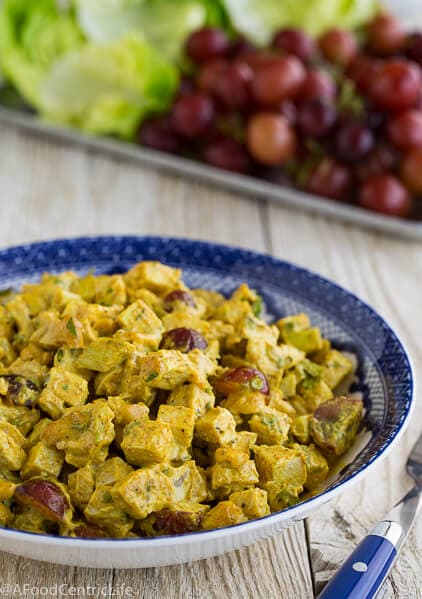 curried chicken salad|AFoodCentricLife.com