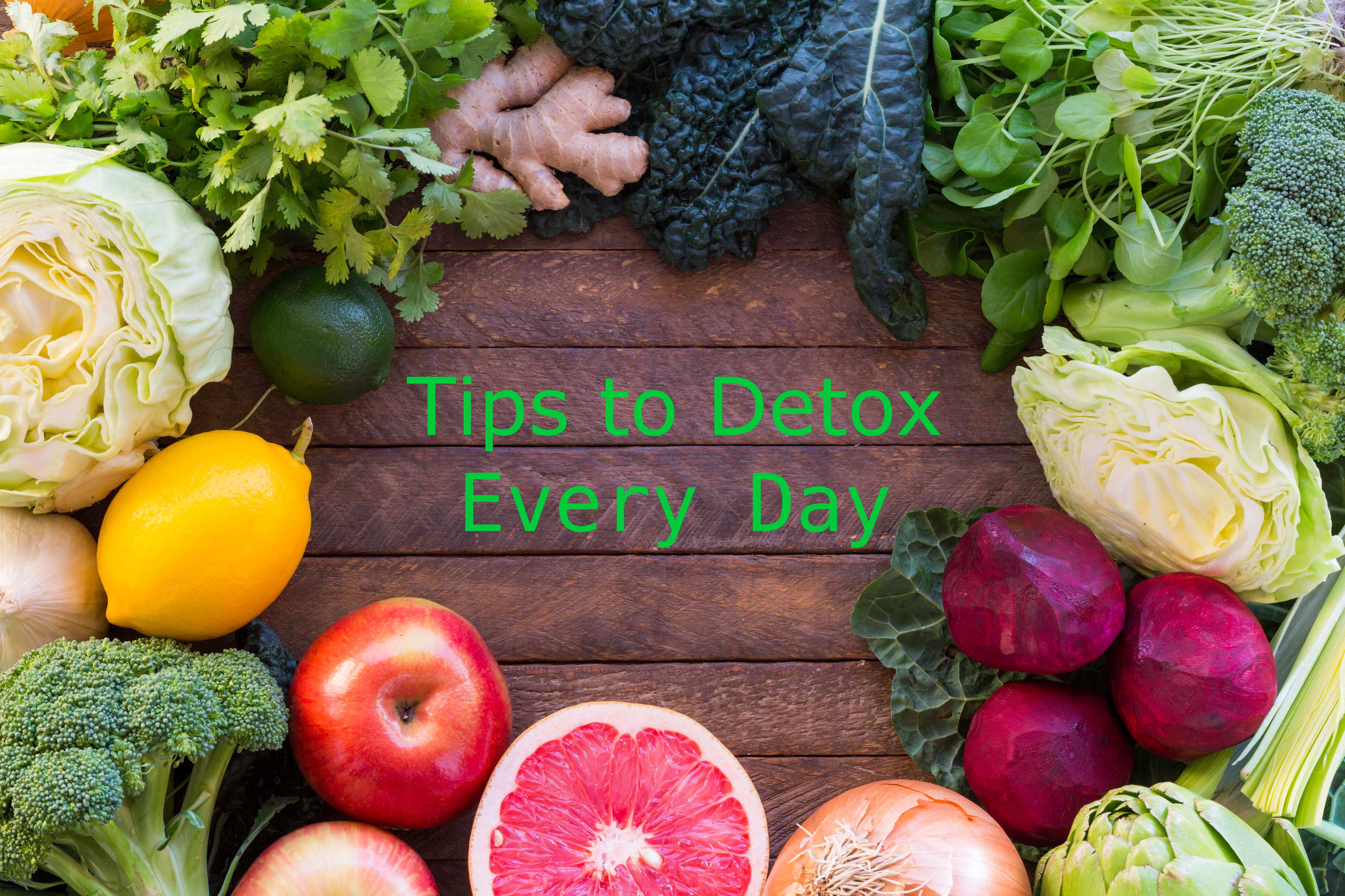Detoxing fruits and vegetables.